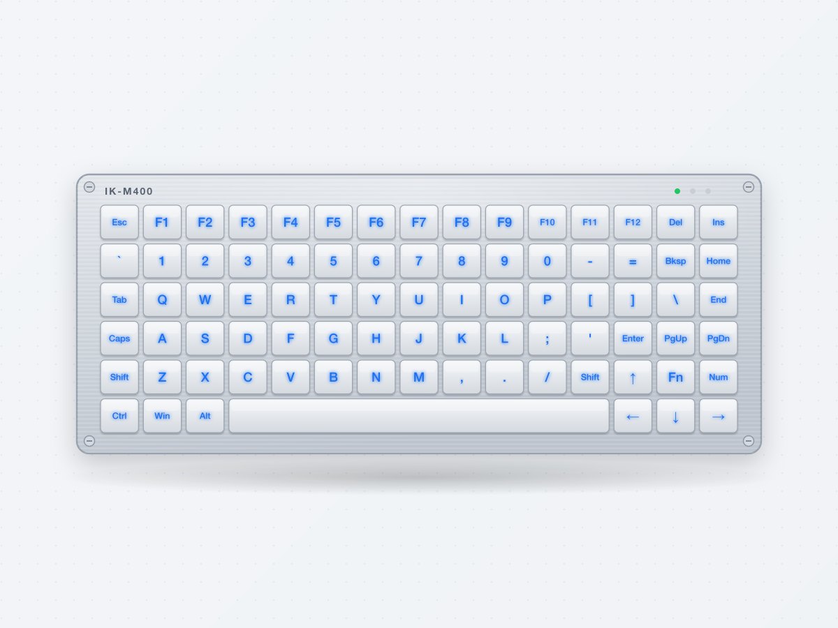 IK-M400 Backlit Vandal-proof Metal Keyboard