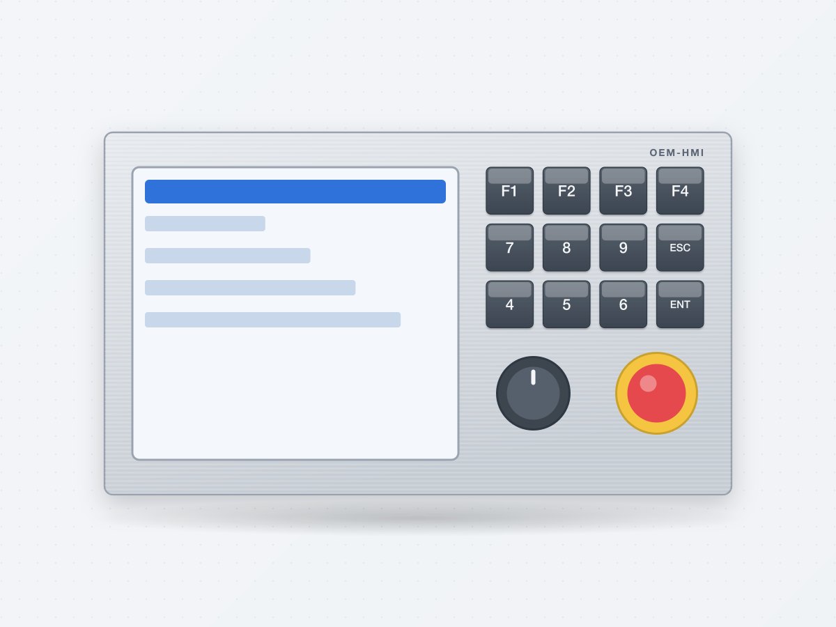 Custom HMI Aluminum Front Panel with Keypad